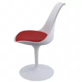 Cadeira Saarinen - TCS - Branca com Vermelha