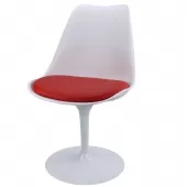 Cadeira Saarinen - TCS - Branca com Vermelha