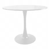 Mesa Saarinen Jantar Tulipa Tampo Redonda 90cm MDF 18mm - TMS0 - Preto - TSM02