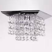 Lustre de Cristal embutido K9 Lótus Legítimo - 15x15cm Base - G9*1 - 60hz - Bivolt