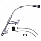 Torneira Cozinha Gourmet Monocomando 70 Cm Spray Extensor Água Quente e Fria
