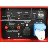 Gerador de Energia a Gasolina 7,5 KVA Silenciado Monofásico 4T 60hz Partida Elétrica 110/220v Motor 16hp - NG8000ES