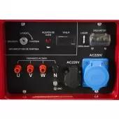 Gerador de Energia Silenciado Trifásico a Gasolina 7,5kVA 4T 60hz Partida Elétrica 220/380v 16hp