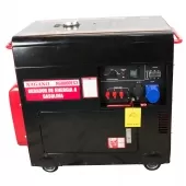 Gerador a Diesel Silenciado Trifásico 7Kva 4t 60hz Partida Elétrica 110/220v Motor 10.2HP 192 FE