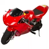 Super Mini Moto Ninja Gasolina 49cc 0 KM Aro 6,5 2T Freio a Disco - TMN4917 - Preto