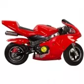 Super Mini Moto Ninja Gasolina 49cc 0 KM Aro 6,5 2T Freio a Disco - TMN4917 - Preto