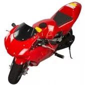 Super Mini Moto Ninja Gasolina 49cc 0 KM Aro 6,5 2T Freio a Disco - TMN4917 - Preto