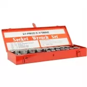 Soquete Estriado 3/4 Polegadas com 21 Peças - NS0616