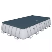 Piscina Estruturada 14.812l 5.49m x 2.74m x 1.22m Filtro 5678 l/h Cobertura + Escada + Lona - 220v