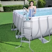 Piscina Estruturada 14.812l 5.49m x 2.74m x 1.22m Filtro 5678 l/h Cobertura + Escada + Lona - 220v