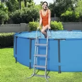 Piscina Estruturada 14.970l Circular 4.57m x 1,07m + Filtro 3.028 L/H - 220v