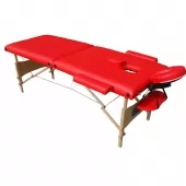 Mesa Maca de Massagem Estética Dobrável Portátil com Orifício - Vermelha - TMDMR