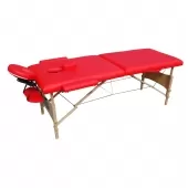 Mesa Maca de Massagem Estética Dobrável Portátil com Orifício - Vermelha - TMDMR
