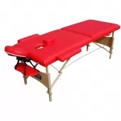 Mesa Maca de Massagem Estética Dobrável Portátil com Orifício - Vermelha - TMDMR