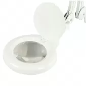Lupa De Mesa Aumento 5x Luminária para Bancada - 110v