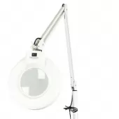 Lupa Luminária Led Tripé Branca Aumento 5x - 220v