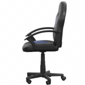 Cadeira Gamer Kids Em Couro Pu Infantil Vênus X - Preto/Azul