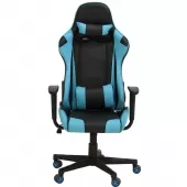 Cadeira Gamer Star X Reclinável Elevação a Gás - Preto / Azul
