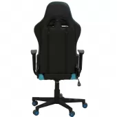Cadeira Gamer Star X Reclinável Elevação a Gás - Preto / Azul