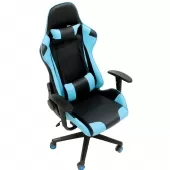 Cadeira Gamer Star X Reclinável Elevação a Gás - Preto / Azul