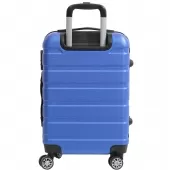 Mala de Bordo Viagem Rígida em ABS 4 Rodinhas 360º com Cadeado - Azul
