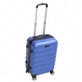 Mala de Bordo Viagem Rígida em ABS 4 Rodinhas 360º com Cadeado - Azul