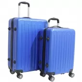 Kit 2 Malas de Viagem Rígidas em ABS 4 Rodinhas 360 - Azul