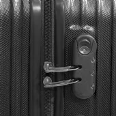 KIT Conjunto De Malas de Viagem P/M/G em Abs - Preto