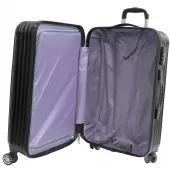 KIT Conjunto De Malas de Viagem P/M/G em Abs - Preto