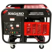 Gerador a Diesel 13.75kva Trifásico 380v Partida Elétrica Refrigerado a Ar - NNGD13EA3D