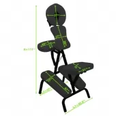 Cadeira de Massagem Portátil Dobrável - Branco