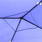 Gazebo de Alumínio Articulado Dobrável 3x3m Azul Escuro