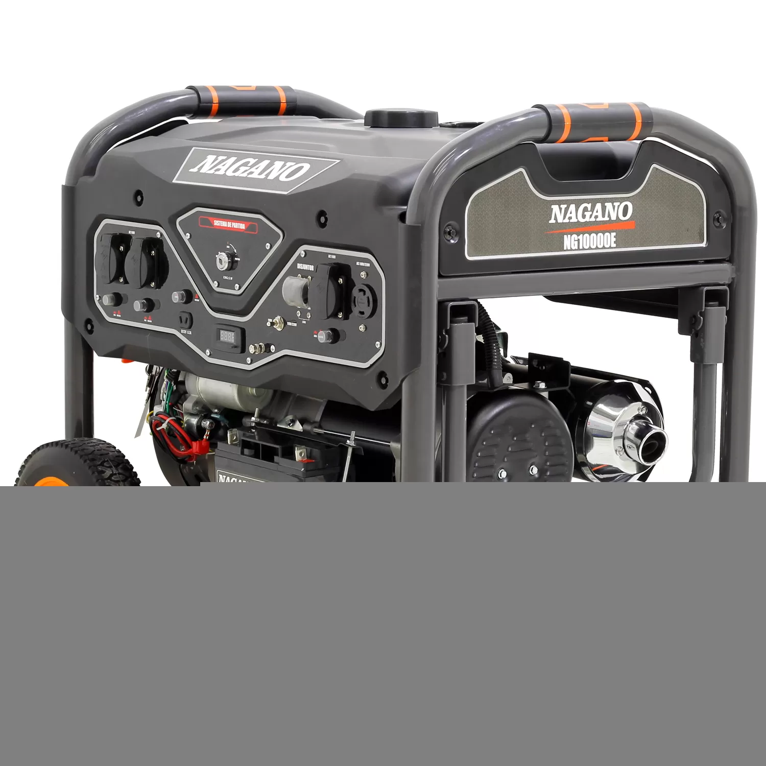 Gerador de Energia a Gasolina Monofásico 9kva 110-220v 60hz - NG100…