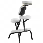 Cadeira de Massagem Portátil e Dobrável com Bolsa - Branco