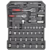 Kit Maleta de Ferramentas Cromo Vanadium com Rodas 186 Peças