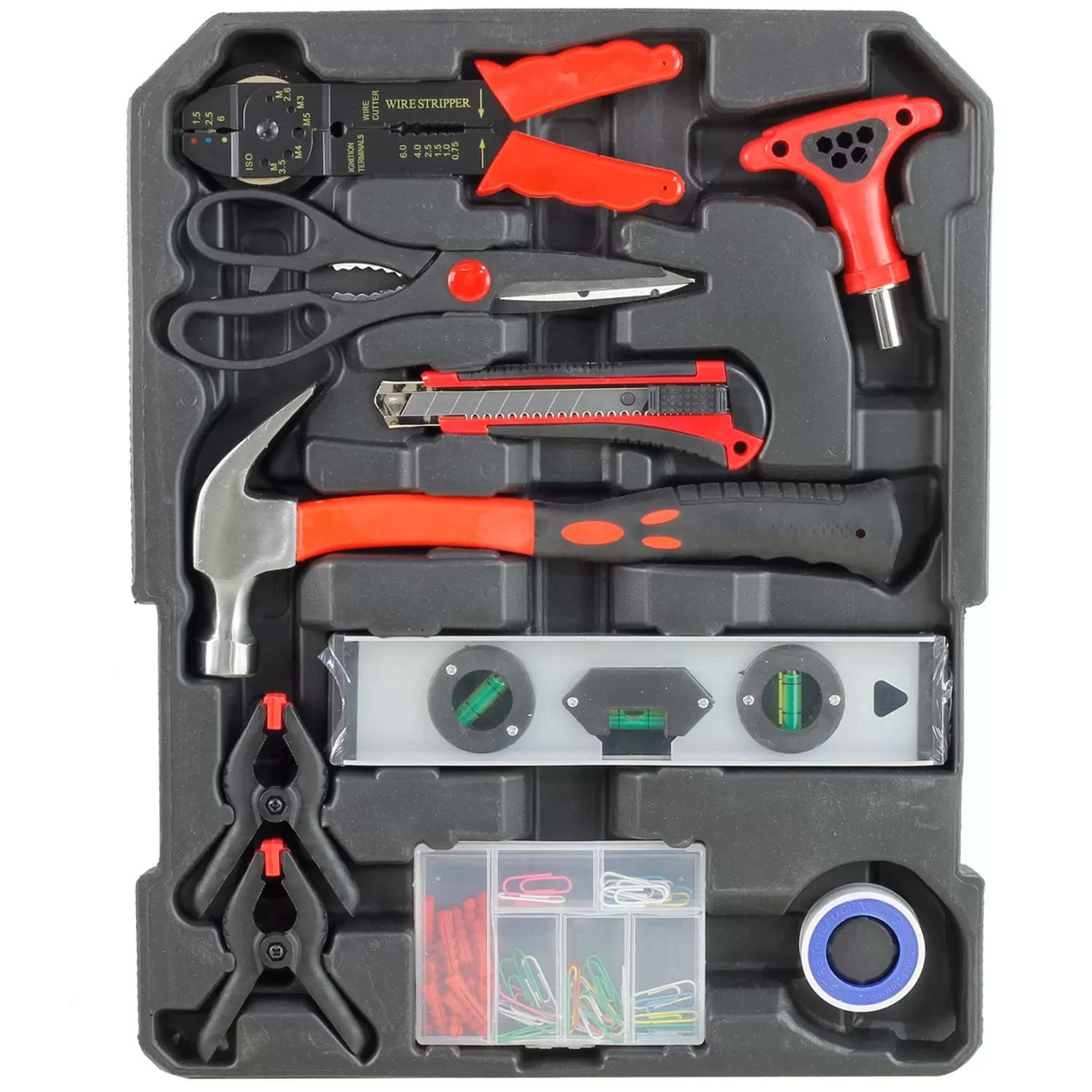 Kit Maleta de Ferramentas Cromo Vanadium com Rodas 186 Peças - Naga…