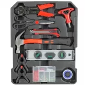 Kit Maleta de Ferramentas Cromo Vanadium com Rodas 186 Peças