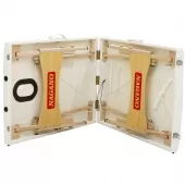 Maca de Massagem Estética Dobrável e Portátil com Orifício - Branco