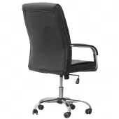 Cadeira Escritório Preto Base Móvel em PU