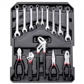 Kit Maleta de Ferramentas com Rodas 186 Peças - NMF186G