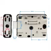 Fechadura Bidirecional Inox com Chave Controle Remoto Portas e Portões Social – NFEBRCI