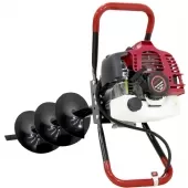 Perfurador de Solo 2hp a Gasolina Broca 200x800mm 1,4Kw Alça Dupla