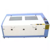 Máquina CNC Router Laser Corte e Gravação Eixo Rotativo 60x90cm 60w 220v Sensor Fluxo de Água - 220v