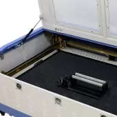 Máquina CNC Router Laser Corte e Gravação Eixo Rotativo 60x90cm 60w 220v Sensor Fluxo de Água - 220v