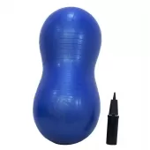 Bola Feijão Pilates Funcional Até 150kg e Bomba Inflável - Azul
