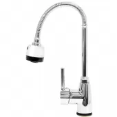 Torneira Gourmet Flexível Monocomando Mesa Cozinha Água Quente e Frio