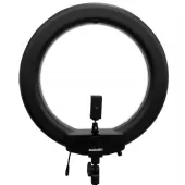 Luz Continua Led Ring Light 18 bivolt 5600k Branco e Laranja