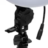 Luz Continua Led Ring Light 18 bivolt 5600k Branco e Laranja
