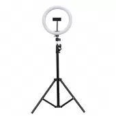 Luz Contínua Led Ring Light 10 pol USB 1200k 3 Tons de Cores