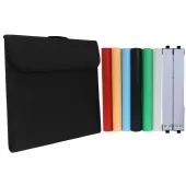 Estúdio Fotográfico Portátil 60x60 2 Barra Led 6 Fundos Bivolt